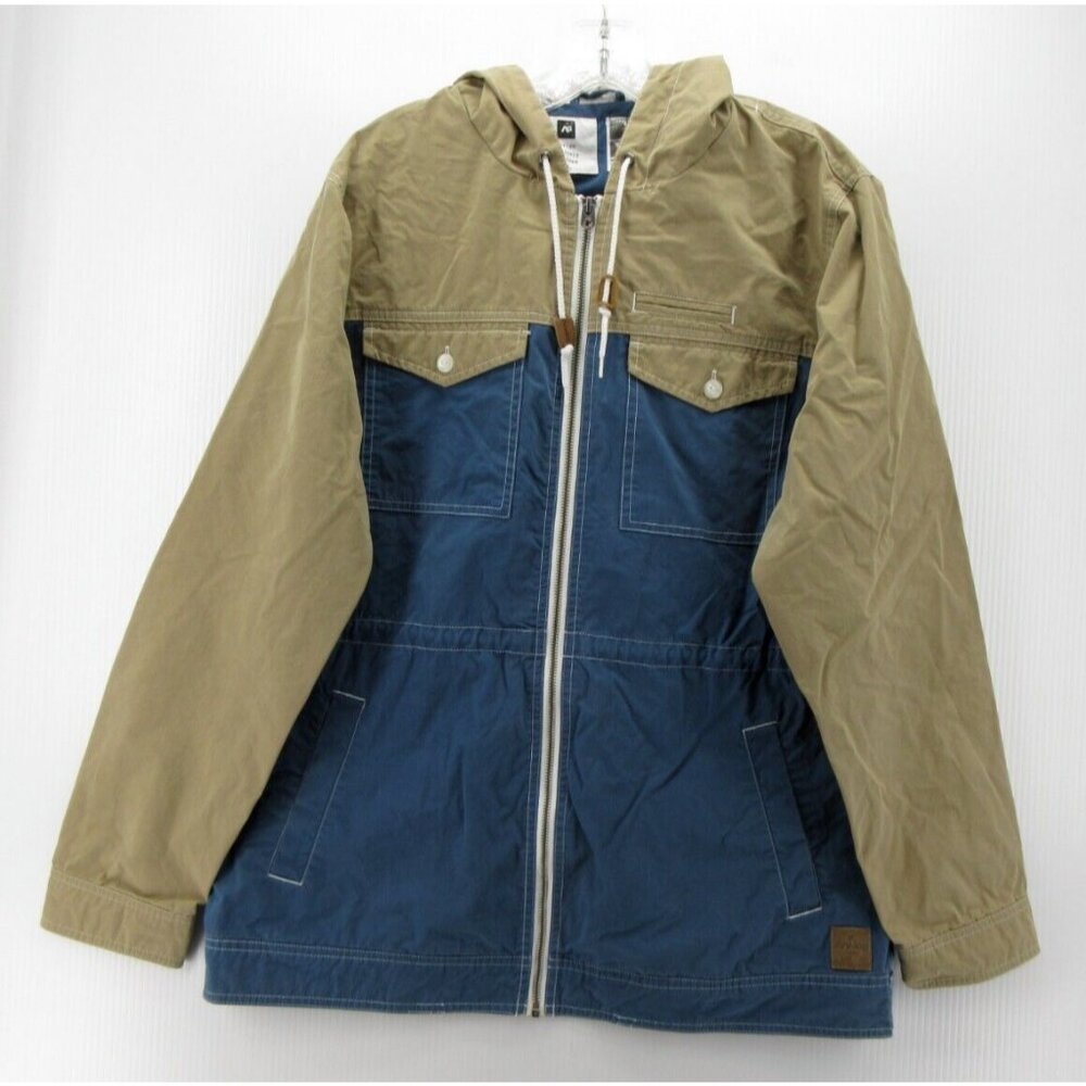 Analog Jacket Medium Brown Burton Hiking Hooded Full Zip Outdoor *